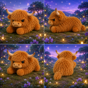 Grumpy Highland Cow Plush Toy 2026 5 1 3 1