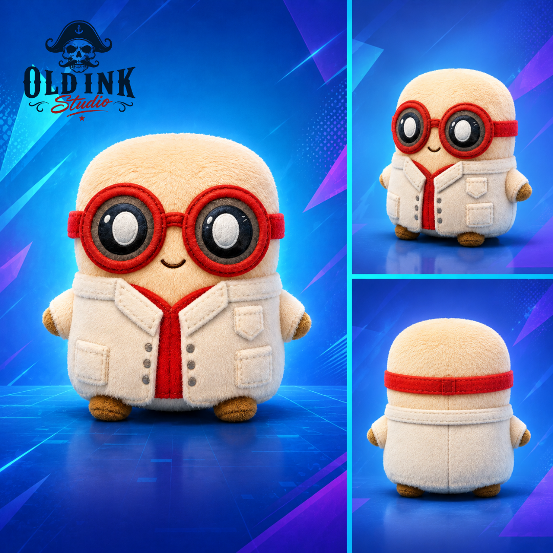 Fortnite X Ray Sprite Plush Toy Lab Coat Stuffed Animal 2026