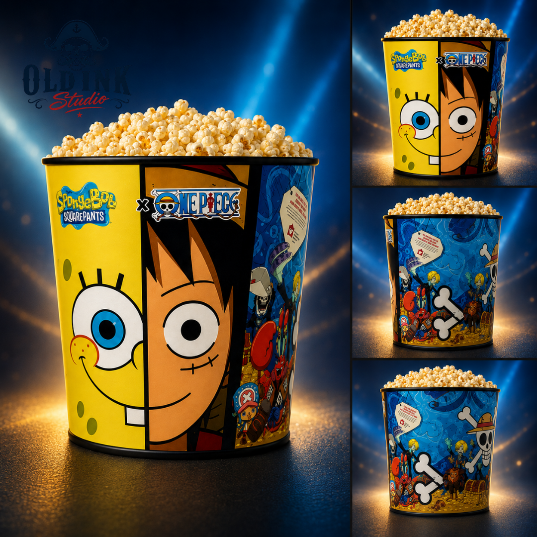 SpongeBob x One Piece Luffy Popcorn Bucket 2026